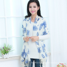 Wool Printed Shawl (13-BR020302-4.1)